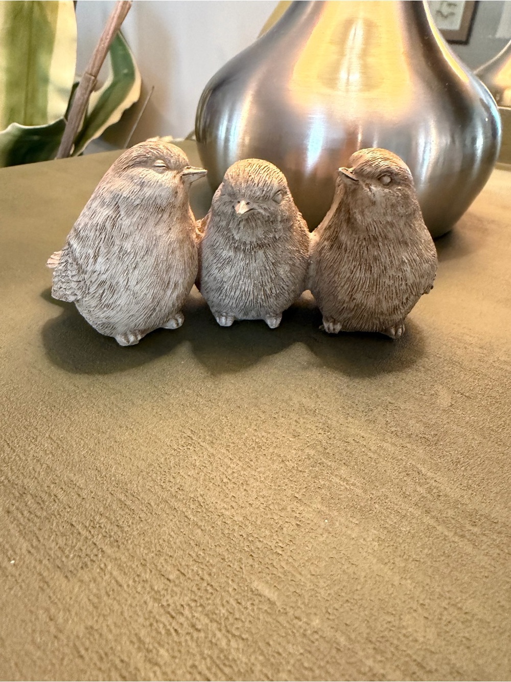 Three Decorative Bird Figurines